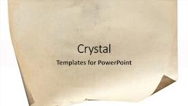  Presentation with old paper - Amazing slides having papyrus antique - old paper isolated on white backdrop and a soft green colored foreground