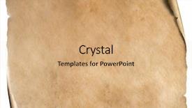  Presentation with white sheet - Amazing slides having papyrus antique - old worn paper sheet isolated backdrop and a coral colored foreground