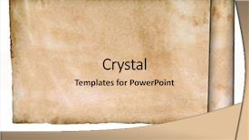  Presentation with scroll paper - Audience pleasing PPT theme consisting of papyrus antique - vintage blank paper scroll isolated backdrop and a lemonade colored foreground