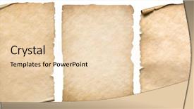  Presentation with antique parchment - Cool new theme with papyrus antique - vintage paper or parchment set backdrop and a lemonade colored foreground