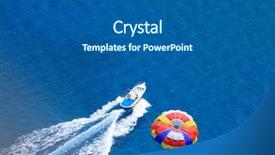  Presentation with physical activity seniors active senior - Beautiful PPT layouts featuring para sailing over the sea backdrop and a gray colored foreground