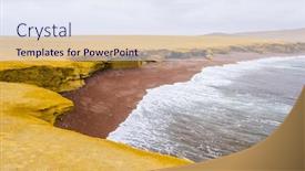  Presentation with national - Amazing PPT theme having paracas-national-reserve-peru backdrop and a sky blue colored foreground