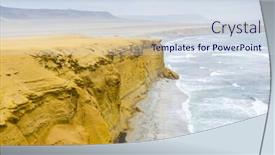  Presentation with national - Cool new presentation theme with paracas-national-reserve-peru backdrop and a sky blue colored foreground