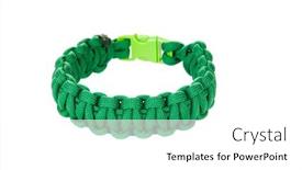 Presentation with paracord - Slide set featuring paracord-survival-bracelet-using background and a white colored foreground
