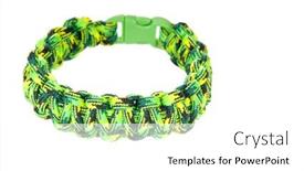  Presentation with paracord - Cool new slide deck with paracord-survival-bracelet-using backdrop and a white colored foreground