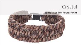  Presentation with survival - Presentation design consisting of paracord-survival-bracelet-using background and a white colored foreground