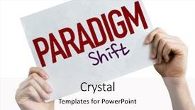  Presentation with white - Audience pleasing PPT layouts consisting of paradigm shift placard isolated backdrop and a white colored foreground