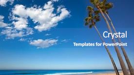  Presentation with beach palm tree wedding - Beautiful theme featuring paradise 3 - newport beach california three palm backdrop and a teal colored foreground