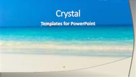  Presentation with pearl - Audience pleasing PPT theme consisting of paradise blue beach pearl backdrop and a teal colored foreground