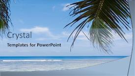  Presentation with paradise - Beautiful PPT layouts featuring paradise frame close-up backdrop and a light blue colored foreground