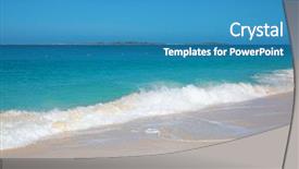  Presentation with nassau bahamas - Amazing PPT theme having paradise island in nassau bahamas backdrop and a teal colored foreground