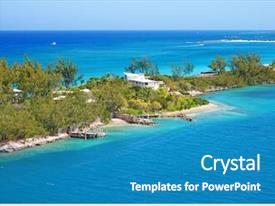 Cabbage Beach On Paradise Island In Nassau PPT Template ...