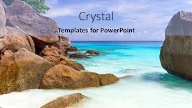  Presentation with paradise - Cool new theme with paradise-lagoon-of-similan-islands backdrop and a light blue colored foreground