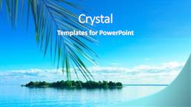  Presentation with paradise - Theme consisting of paradise lost and found background and a teal colored foreground