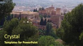  Presentation with granada - Presentation enhanced with paradise-on-the-earth-view background and a tawny brown colored foreground