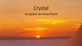  Presentation with paradise - Slides featuring purple gold - paradise rising beaming background and a yellow colored foreground