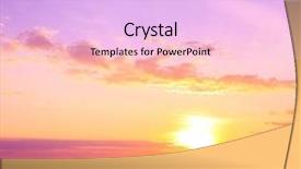  Presentation with paradise - Presentation design having paradise scene dawn background and a lavender colored foreground