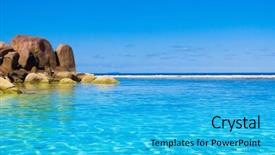  Presentation with paradise - Colorful slide deck enhanced with ocean seasons - paradise season blues backdrop and a cyan colored foreground
