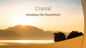  Presentation with illumination - Theme having paradise-unreal-illumination background and a cream colored foreground