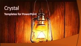  Presentation with lantern - Presentation theme with paraffin oil - lantern hanging on hook background and a wine colored foreground
