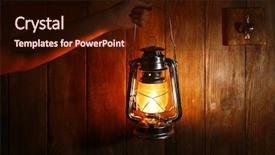  Presentation with lantern - Cool new slides with paraffin oil - lantern in hands backdrop and a wine colored foreground