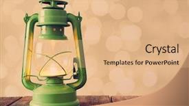  Presentation with lantern - Amazing slides having paraffin oil - lantern on wooden table backdrop and a  colored foreground