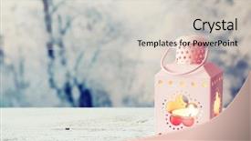  Presentation with lantern - Amazing theme having paraffin oil - lantern on wooden table backdrop and a  colored foreground