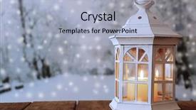  Presentation with lantern - Colorful slides enhanced with paraffin oil - lantern on wooden table backdrop and a  colored foreground