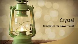  Presentation with old wooden table food - Beautiful presentation theme featuring paraffin oil - lantern on wooden table backdrop and a  colored foreground