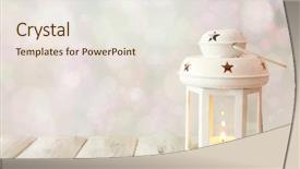  Presentation with lantern - Amazing theme having paraffin oil - lantern on wooden table backdrop and a sky blue colored foreground