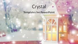  Presentation with lantern - Beautiful presentation featuring paraffin oil - lantern on wooden table backdrop and a  colored foreground