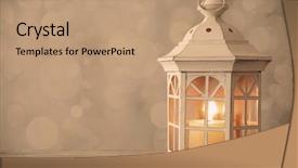  Presentation with lantern - Colorful presentation enhanced with paraffin oil - lantern on wooden table backdrop and a  colored foreground