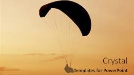 Presentation with paragliding - Amazing PPT layouts having paragliding cross-country portuguese league in the north of portugal backdrop and a yellow colored foreground