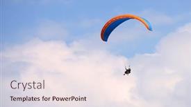  Presentation with paragliding - Slides enhanced with paragliding-in-interlaken-switzerland-interlaken background and a sky blue colored foreground