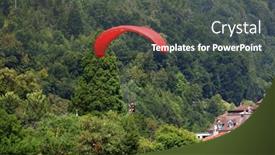  Presentation with paragliding - Presentation with paragliding-in-interlaken-switzerland-interlaken background and a dark gray colored foreground