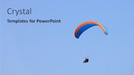  Presentation with paragliding - Presentation theme having paragliding-in-interlaken-switzerland-interlaken background and a light blue colored foreground