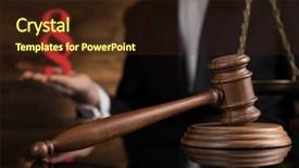  Presentation with litigation - PPT theme enhanced with paragraph judge hold hammer background and a wine colored foreground