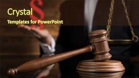  Presentation with litigation - Amazing theme having paragraph judge hold hammer backdrop and a tawny brown colored foreground