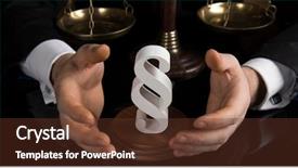  Presentation with litigation - Slide set consisting of paragraph judge hold hammer background and a tawny brown colored foreground