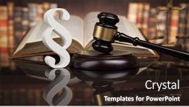  Presentation with justice - PPT theme with paragraph law and justice concept wooden gavel mirror background background and a wine colored foreground