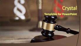  Presentation with mallet - PPT theme enhanced with paragraph law theme mallet background and a tawny brown colored foreground