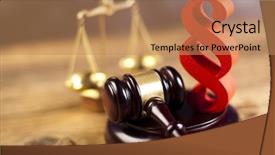  Presentation with judge - Presentation theme featuring paragraph-sign-symbol-judge-gavel background and a coral colored foreground
