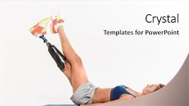  Presentation with paralympics - Audience pleasing slides consisting of paralympics - full length portrait backdrop and a white colored foreground