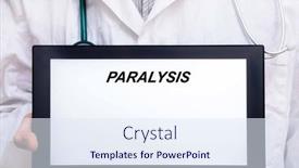  Presentation with disease - PPT layouts with paralysis-doctor-with-rare background and a sky blue colored foreground