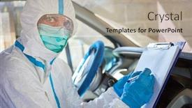  Presentation with paramedic - Amazing presentation theme having paramedic-as-containment-scout backdrop and a mint green colored foreground