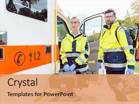 Paramedic Powerpoint Layout Paramedic Nurse And Emergency Doctor PPT template 94 | CrystalGraphics