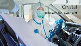  Presentation with ambulance - Cool new PPT layouts with paramedics-in-the-ambulance backdrop and a lemonade colored foreground