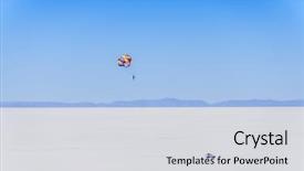  Presentation with parasailing - Slides having parasailing-in-salar-de-uyuni background and a light gray colored foreground