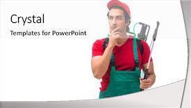  Presentation with pest control - Slide set having parasitic disease - pest control contractor isolated background and a  colored foreground