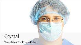  Presentation with new parents doctor - Audience pleasing presentation consisting of parasuit - portrait of the doctor backdrop and a  colored foreground